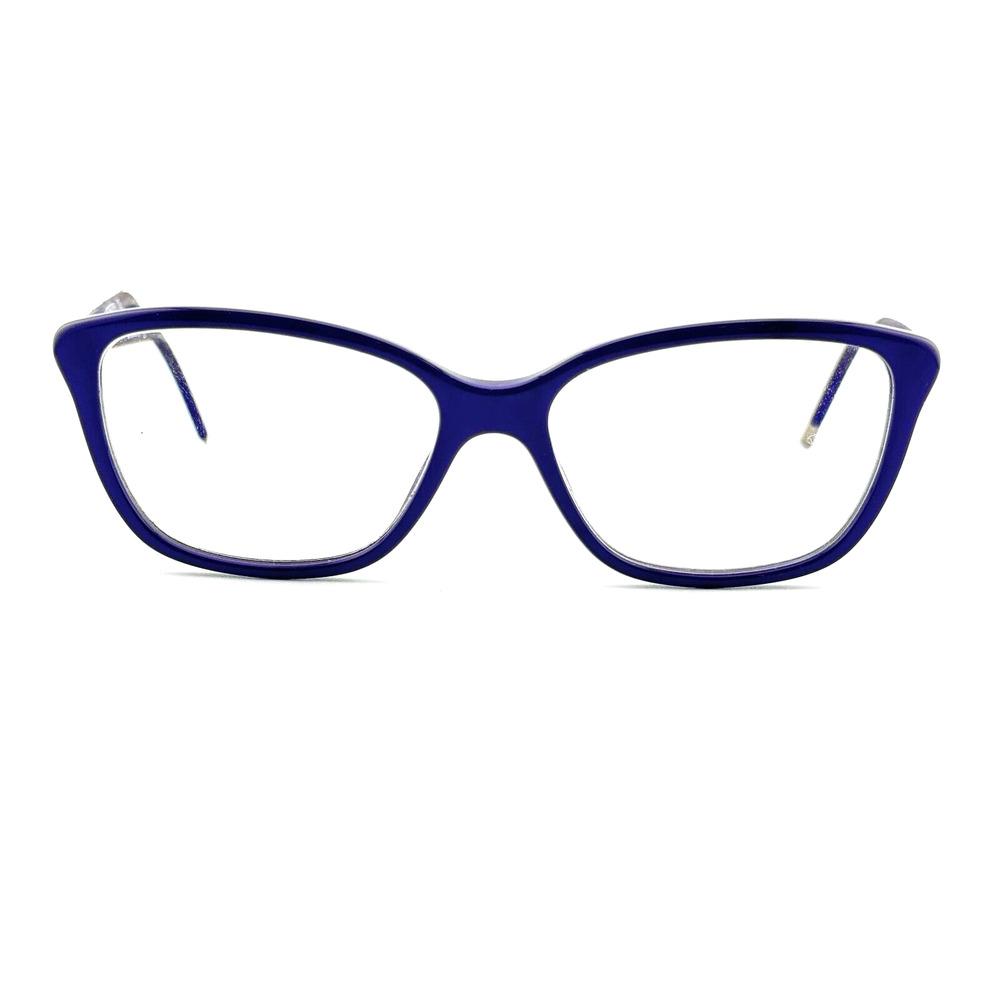 Burberry Eyeglasses Frames B 2170 3457 Purple Silver Cat Eye 52-15-140 H13343